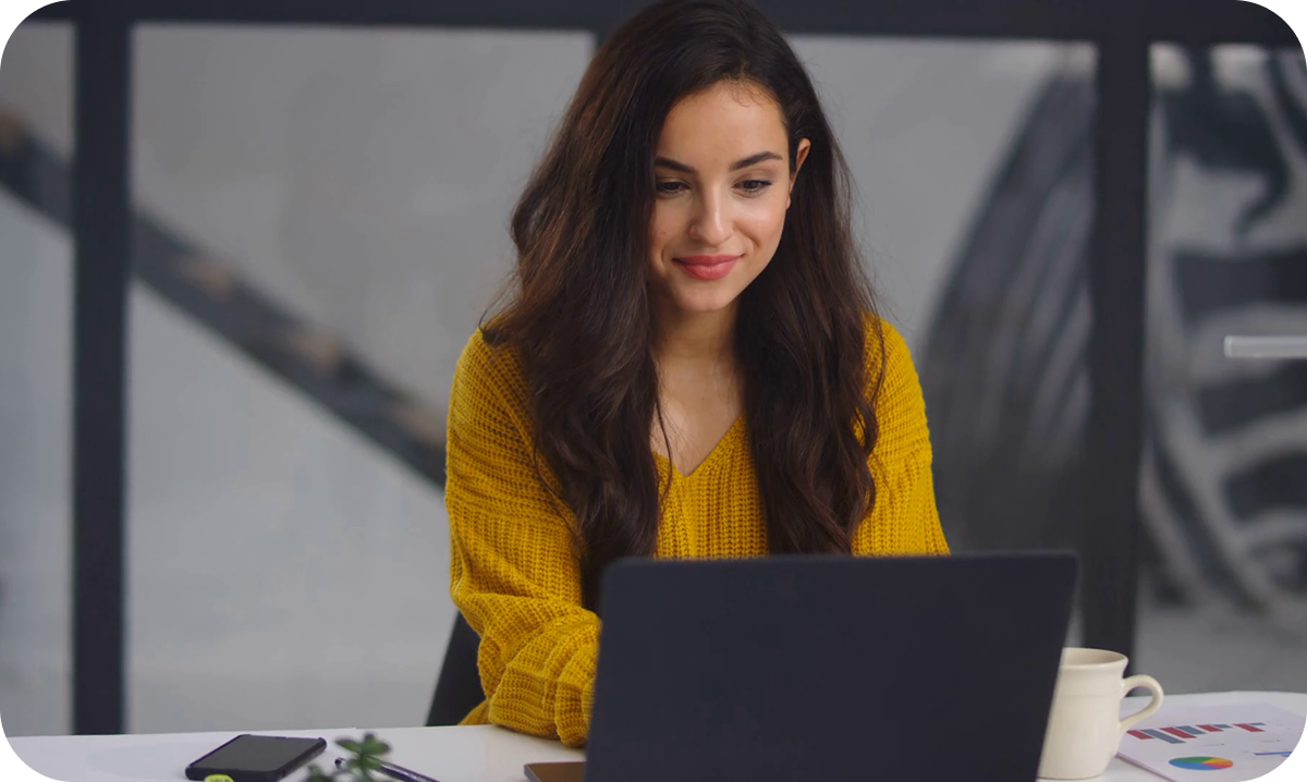 lady with Laptop